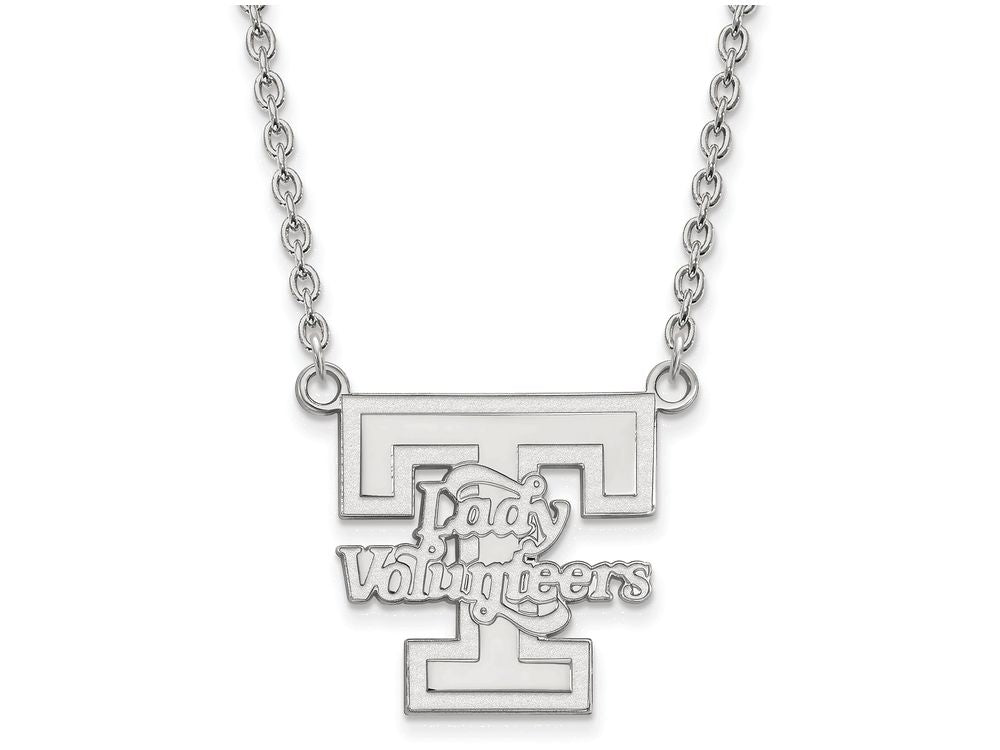 LogoArt Sterling Silver University Of Tennessee Large Pendant Necklace