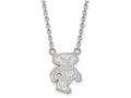LogoArt Sterling Silver University Of Wisconsin Large Pendant Necklace