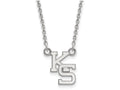 LogoArt Sterling Silver Kansas State University Small Pendant Necklace