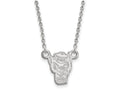 LogoArt Sterling Silver North Carolina State University Small Pendant Necklace