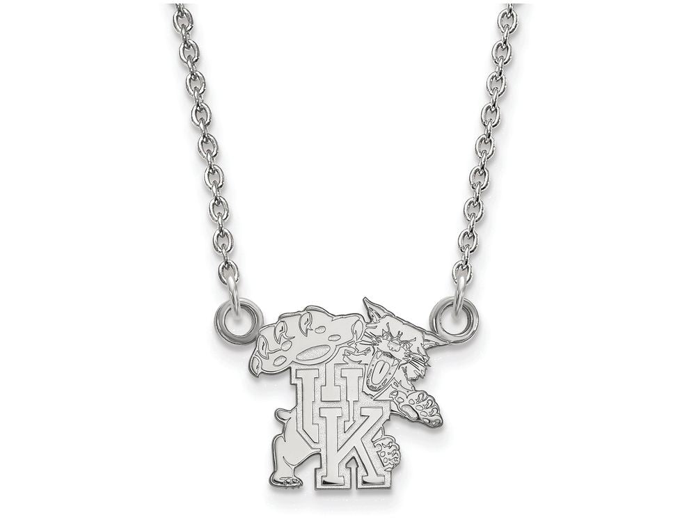 LogoArt Sterling Silver University Of Kentucky Small Pendant Necklace