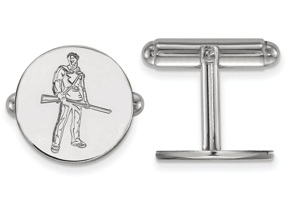 LogoArt Sterling Silver West Virginia University Cuff Link