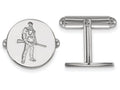 LogoArt Sterling Silver West Virginia University Cuff Link