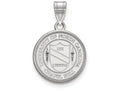 LogoArt Sterling Silver University Of North Carolina Medium Crest Pendant Necklace