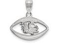 LogoArt Sterling Silver University Of South Carolina Pendant Necklace In Football