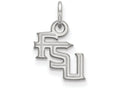 LogoArt Sterling Silver Florida State University Xs Pendant Necklace
