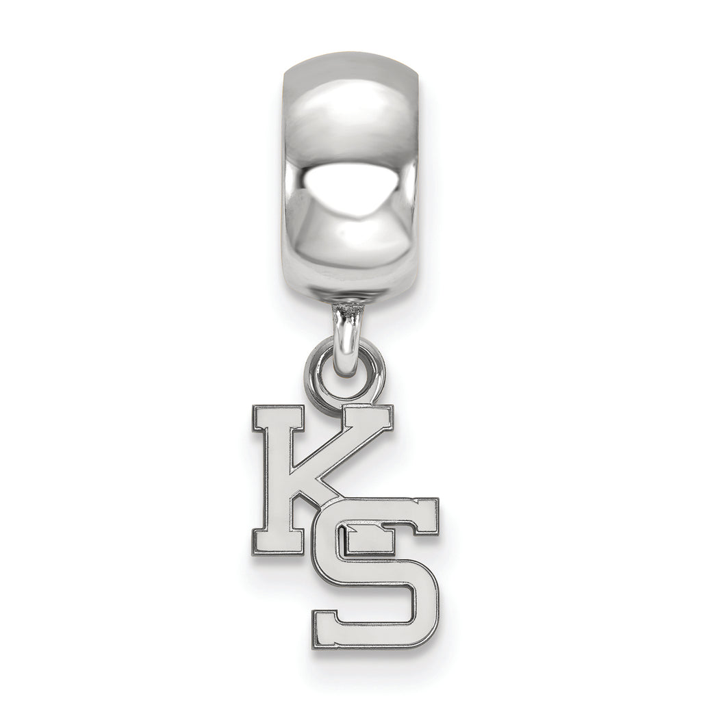 LogoArt Sterling Silver Kansas State University Bead Charm Charm Xs Dangle Bead Charm
