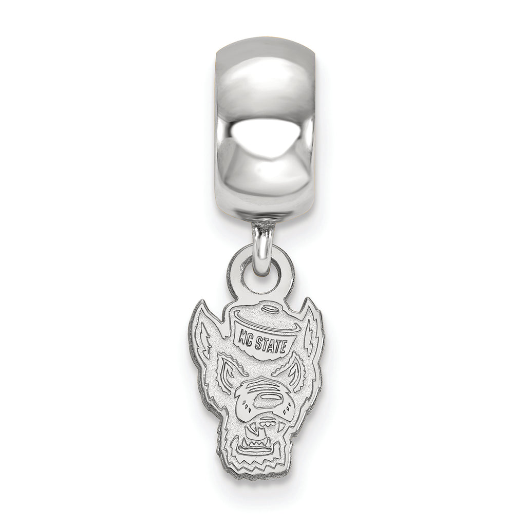 LogoArt Sterling Silver North Carolina State University Bead Charm Charm Xs Dangle Bead Charm
