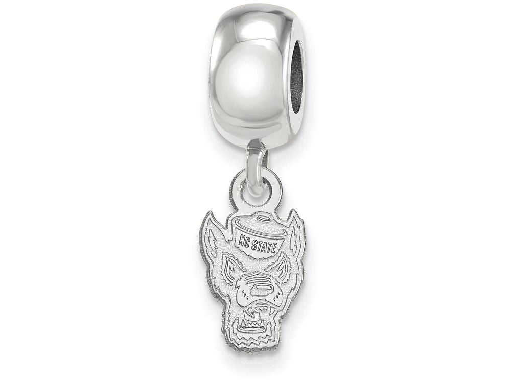 LogoArt Sterling Silver North Carolina State University Bead Charm Charm Xs Dangle Bead Charm