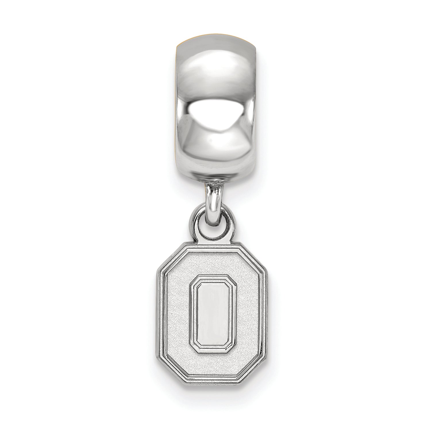 LogoArt Sterling Silver Ohio State University Bead Charm Charm Xs Dangle Bead Charm