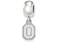 LogoArt Sterling Silver Ohio State University Bead Charm Charm Xs Dangle Bead Charm