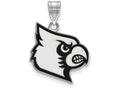 LogoArt Sterling Silver University Of Louisville Large Enamel Pendant Necklace