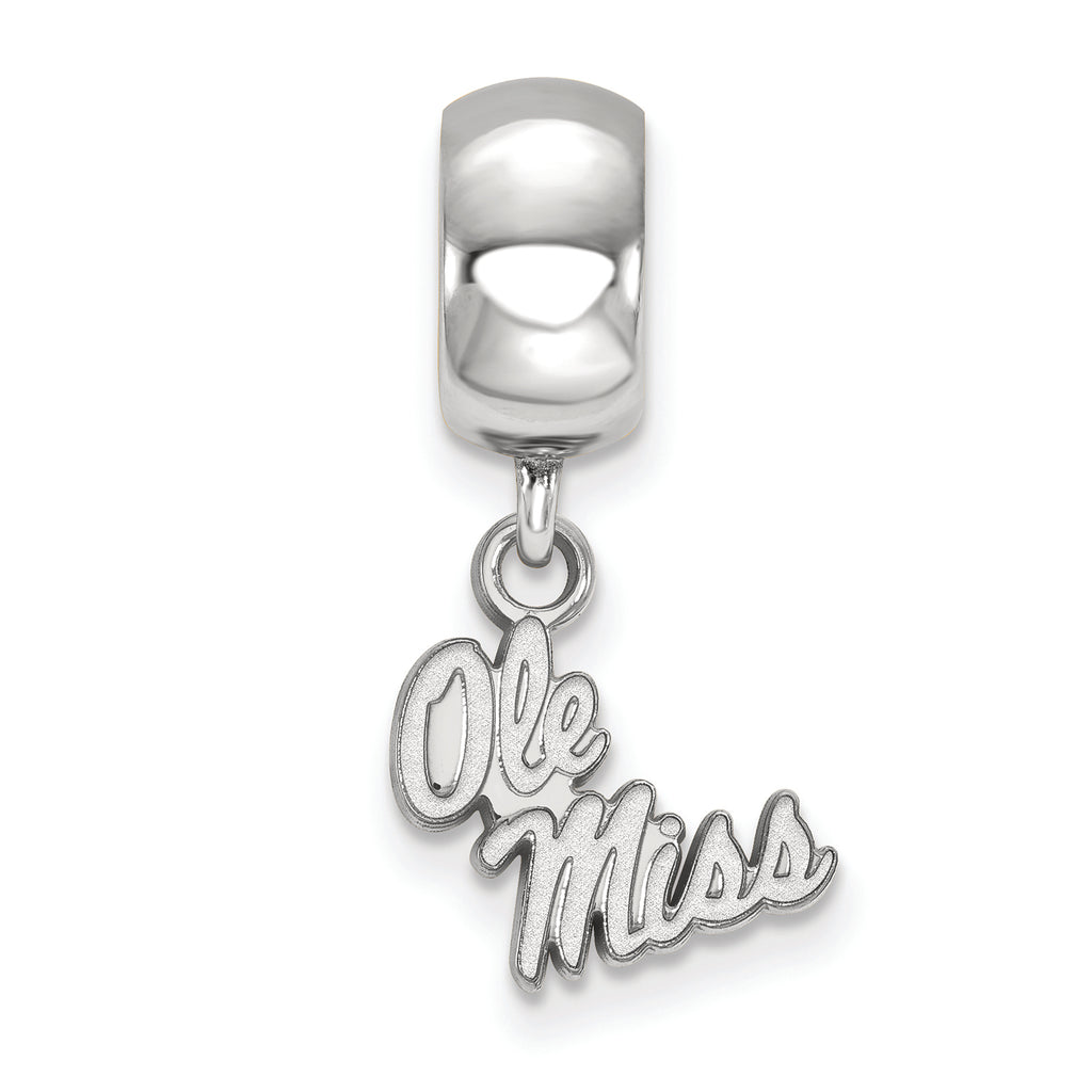 LogoArt Sterling Silver University Of Mississippi Bead Charm Charm Xs Dangle Bead Charm