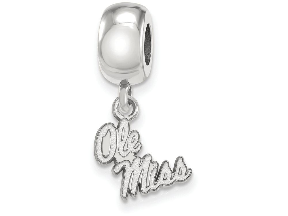 LogoArt Sterling Silver University Of Mississippi Bead Charm Charm Xs Dangle Bead Charm