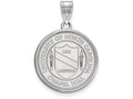 LogoArt Sterling Silver University Of North Carolina Large Crest Pendant Necklace