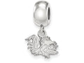 LogoArt Sterling Silver University Of South Carolina Bead Charm Charm Xs Dangle Bead Charm
