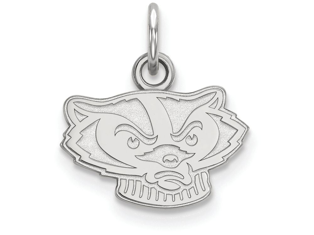 LogoArt Sterling Silver University Of Wisconsin Xs Pendant Necklace