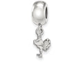 LogoArt Sterling Silver Virginia Tech Bead Charm Charm Xs Dangle Bead Charm