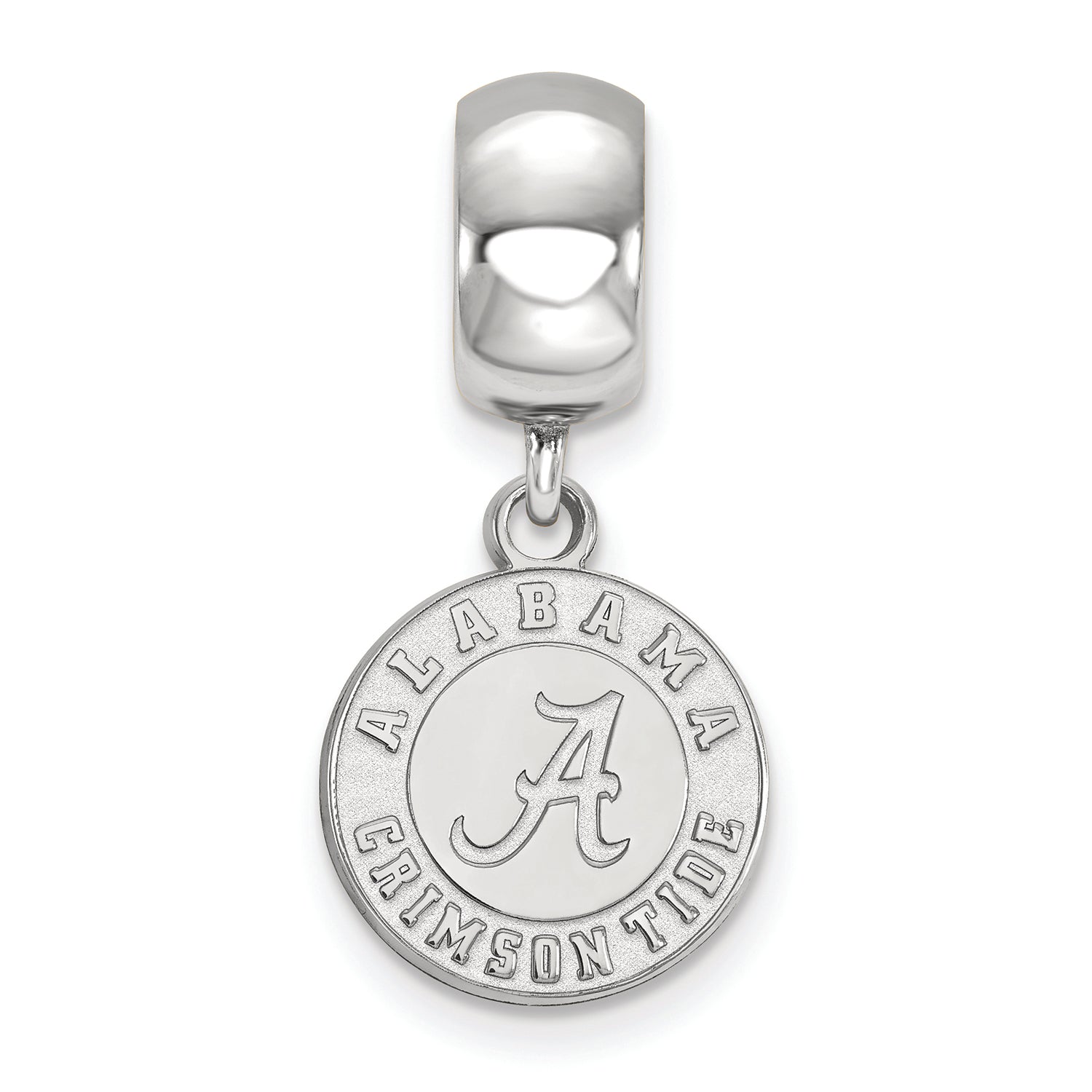 LogoArt Sterling Silver University Of Alabama Bead Charm Charm Small Dangle Bead Charm