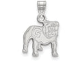 LogoArt Sterling Silver University Of Georgia Small Pendant Necklace