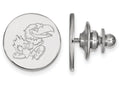 LogoArt Sterling Silver University Of Kansas Lapel Pin