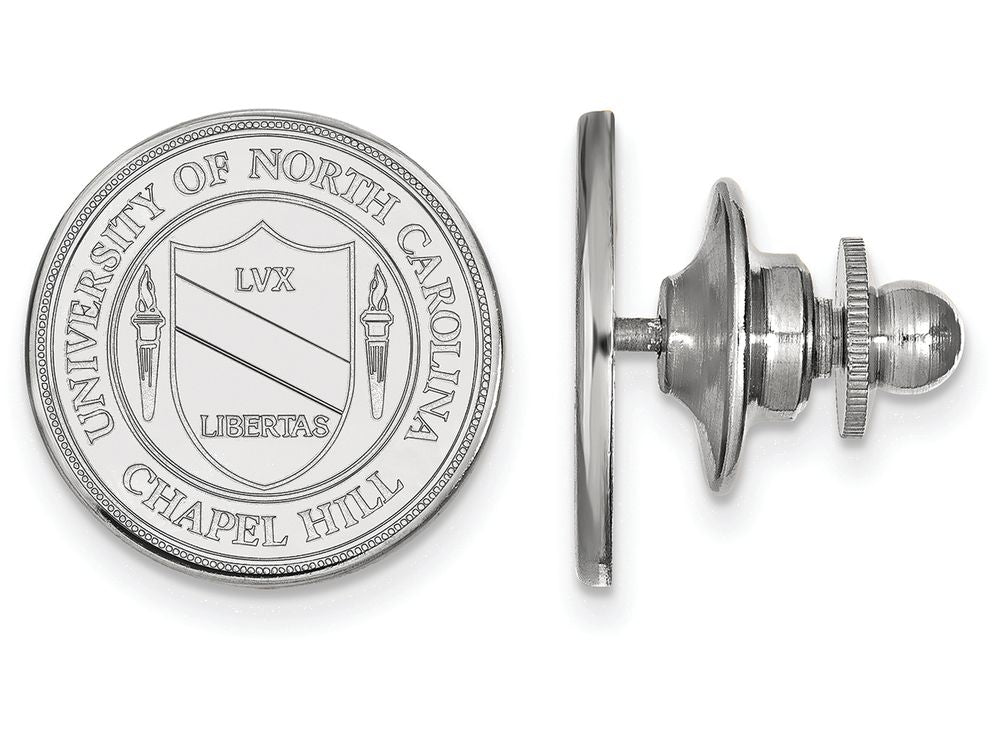LogoArt Sterling Silver University Of North Carolina Crest Tie Tac