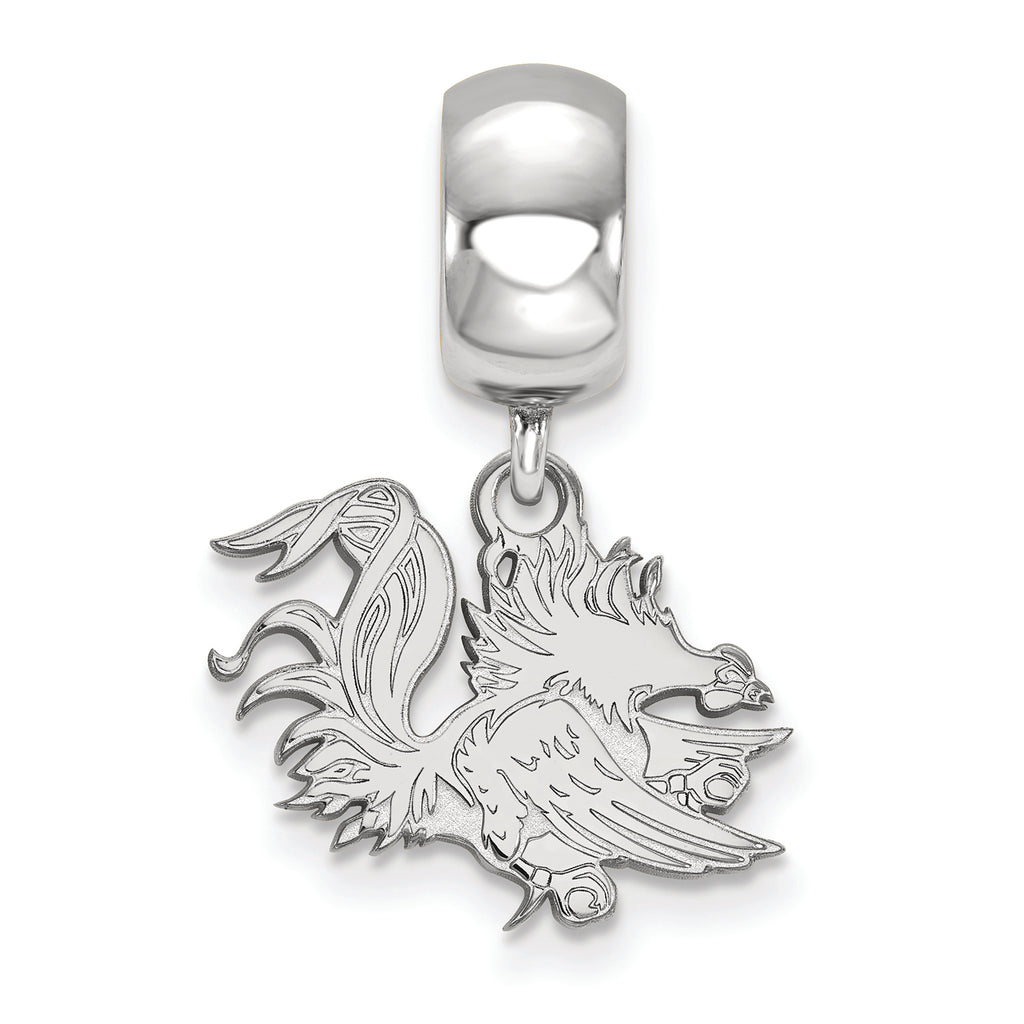 LogoArt Sterling Silver University Of South Carolina Bead Charm Charm Small Dangle Bead Charm