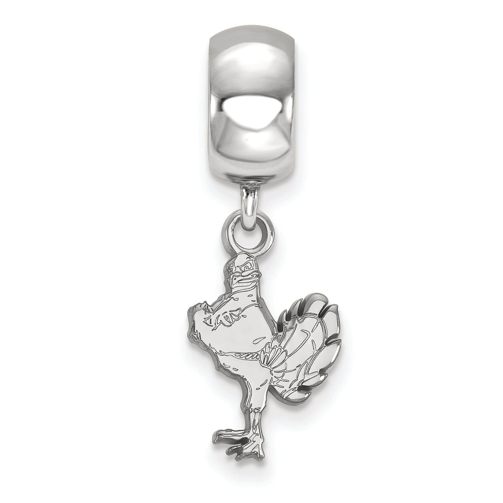 LogoArt Sterling Silver Virginia Tech Bead Charm Charm Small Dangle Bead Charm