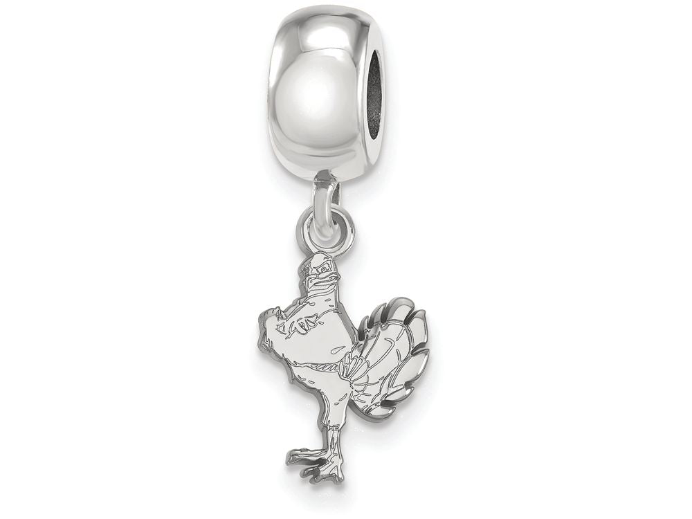 LogoArt Sterling Silver Virginia Tech Bead Charm Charm Small Dangle Bead Charm