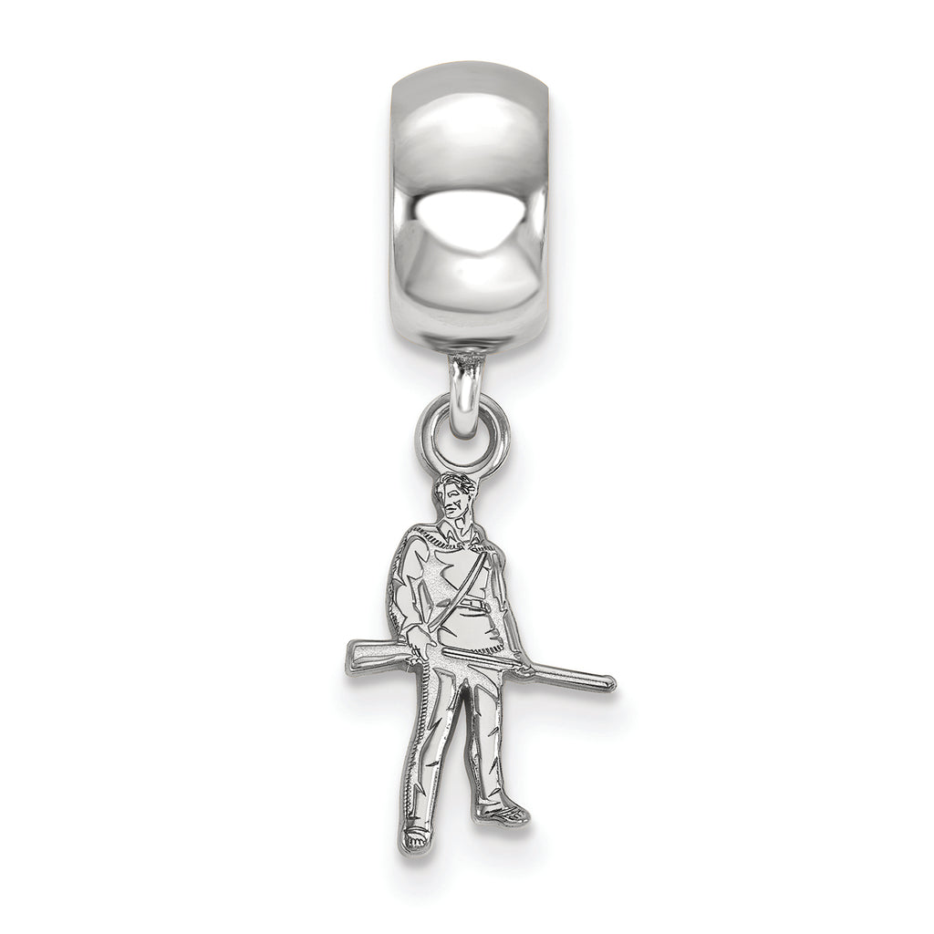 LogoArt Sterling Silver West Virginia University Bead Charm Charm Xs Dangle Bead Charm