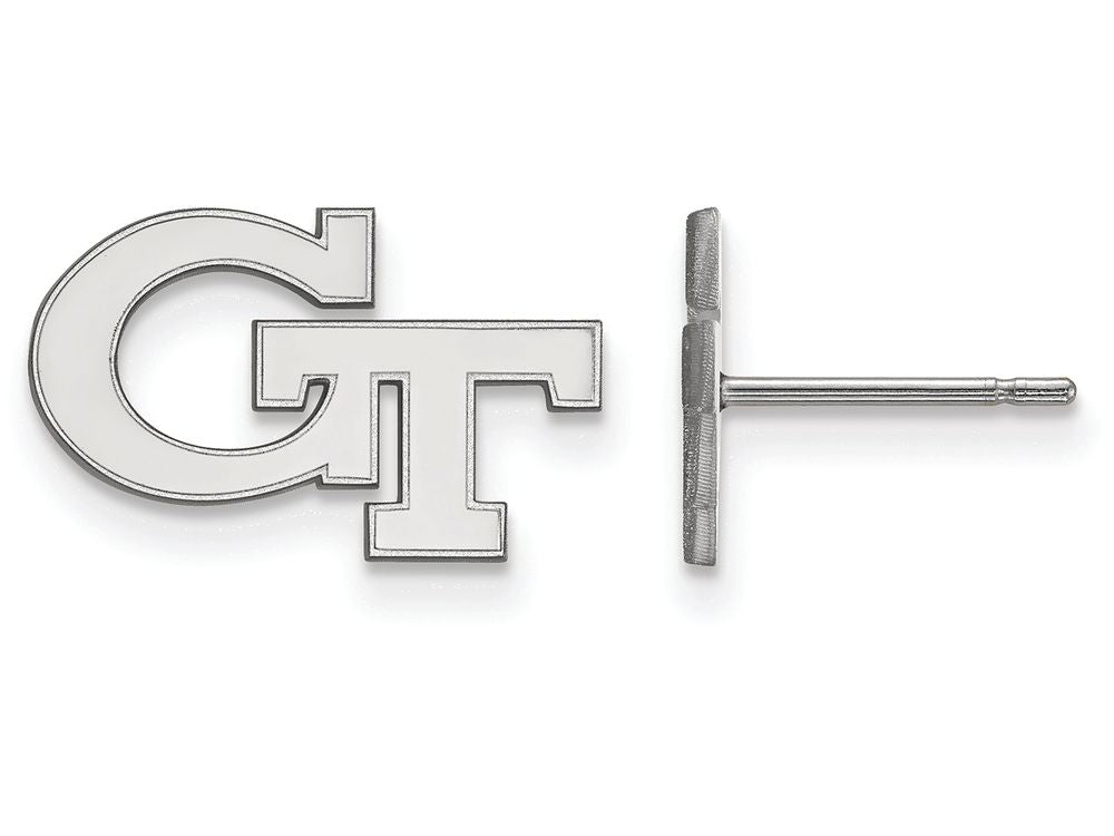 LogoArt Sterling Silver Georgia Institute Of Technology Xs Post Earrings