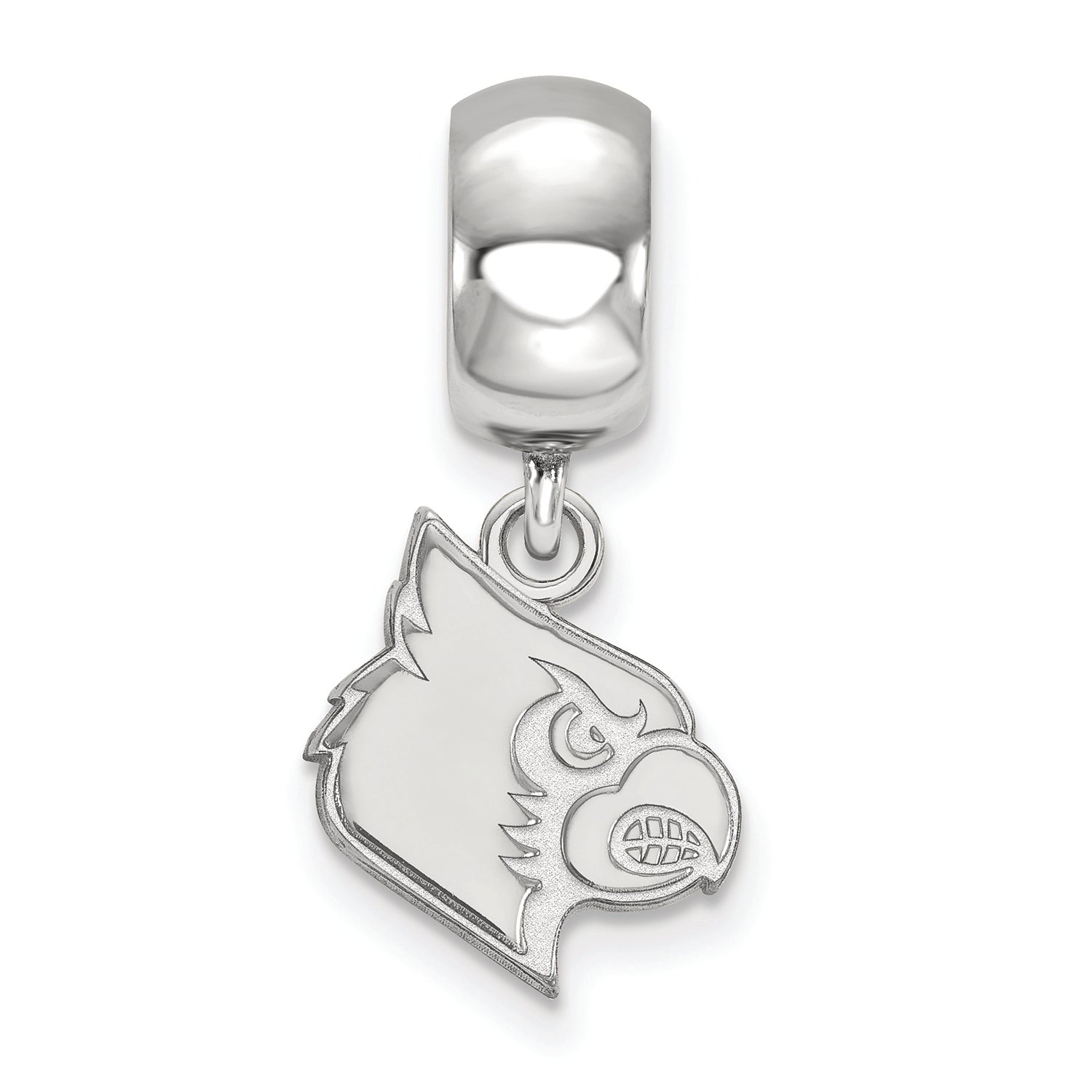 LogoArt Sterling Silver University Of Louisville Bead Charm Charm Small Dangle Bead Charm