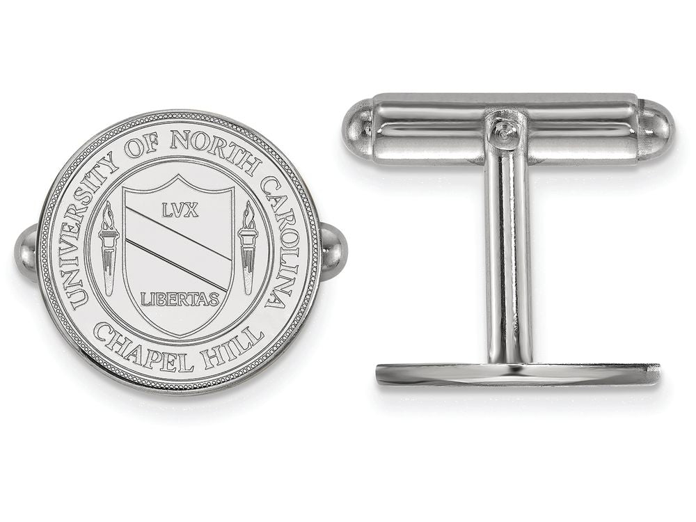 LogoArt Sterling Silver University Of North Carolina Crest Cuff Link