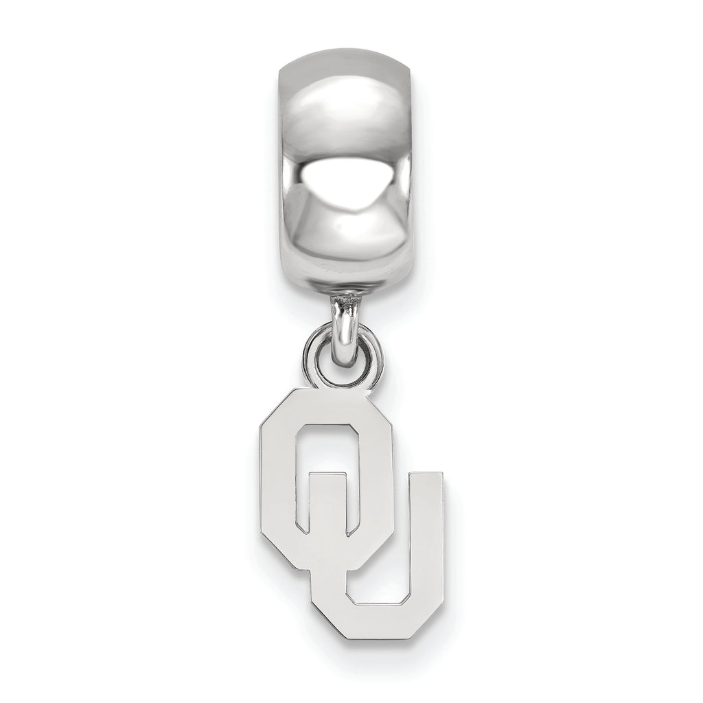 Logoart 925 Sterling Silver The University Of Oklahoma Extra Small Dangle Charm Bead