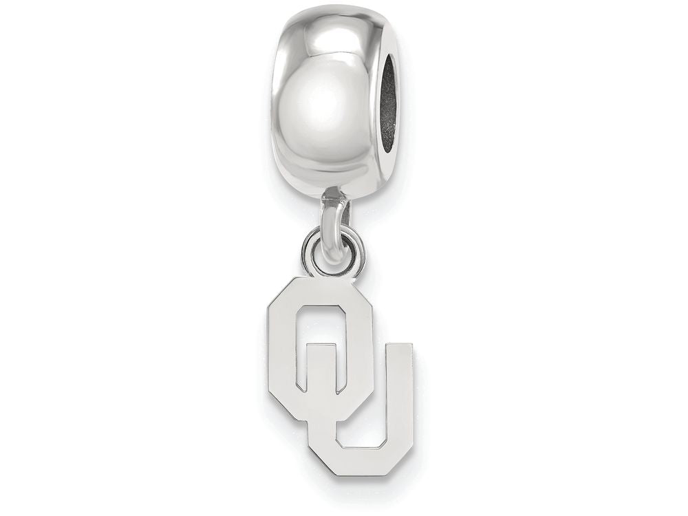 Logoart 925 Sterling Silver The University Of Oklahoma Extra Small Dangle Charm Bead