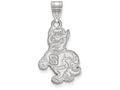 LogoArt Sterling Silver North Carolina State University Large Pendant Necklace