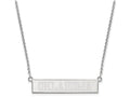 Logoart 925 Sterling Silver The University Of Oklahoma Small Bar Necklace