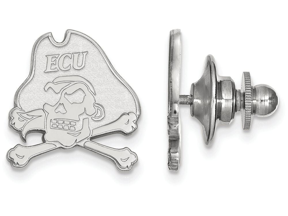 LogoArt Sterling Silver East Carolina University Lapel Pin