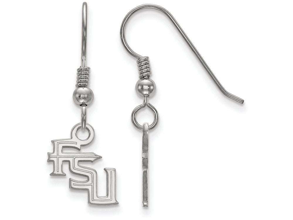 LogoArt Sterling Silver Florida State University Xs Dangle Earrings Wire