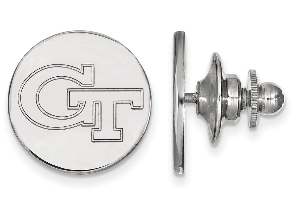 LogoArt Sterling Silver Georgia Institute Of Technology Lapel Pin