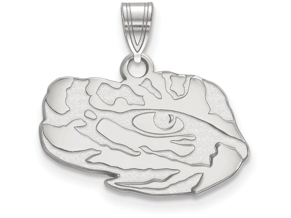 LogoArt Sterling Silver Louisiana State University Small Pendant Necklace