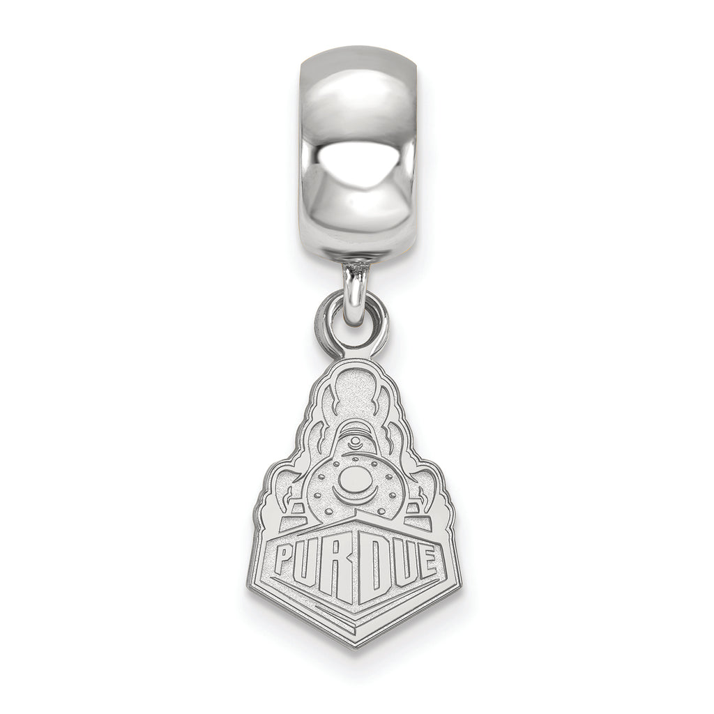 LogoArt Sterling Silver Purdue Bead Charm Charm Small Dangle Bead Charm