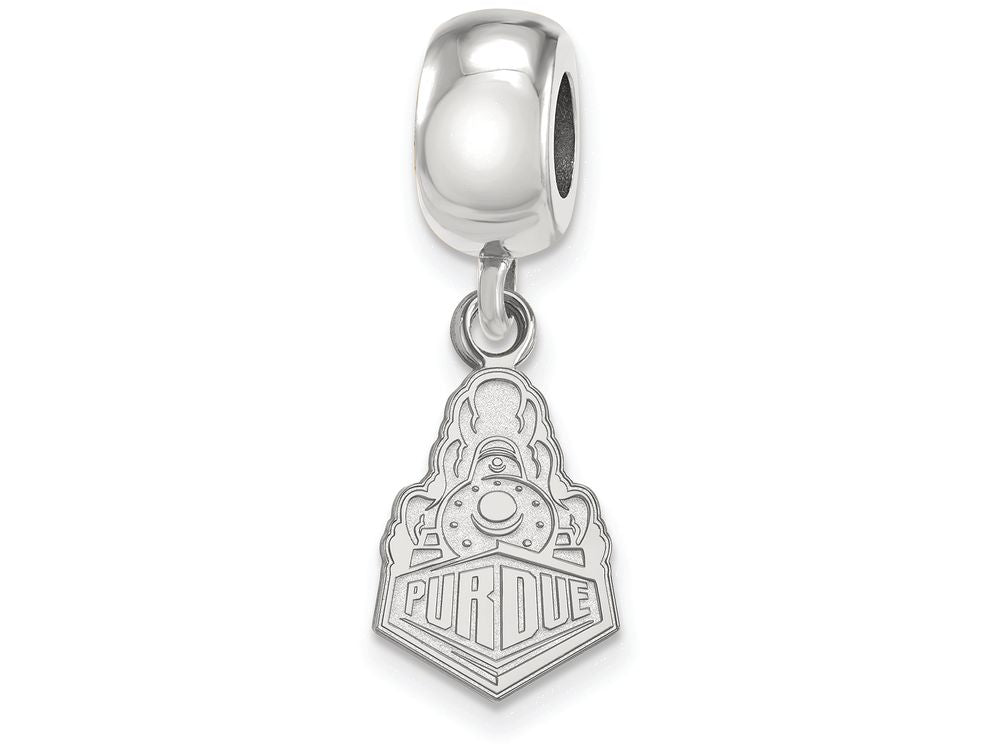 LogoArt Sterling Silver Purdue Bead Charm Charm Small Dangle Bead Charm
