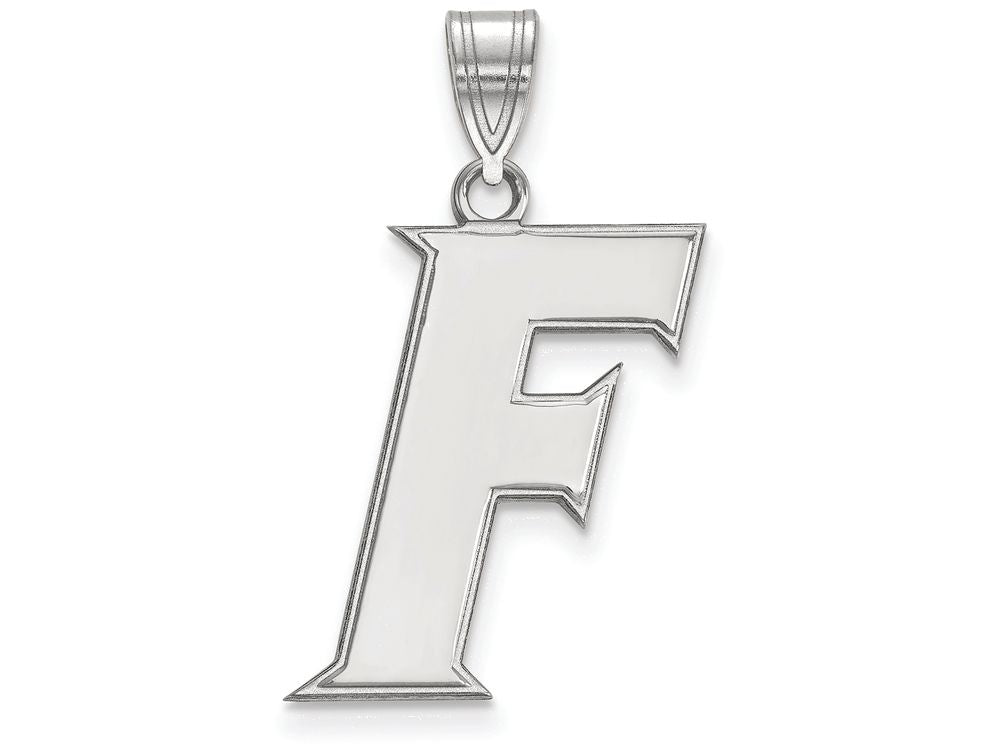 LogoArt Sterling Silver University Of Florida Large Pendant Necklace