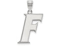 LogoArt Sterling Silver University Of Florida Large Pendant Necklace
