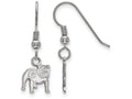 LogoArt Sterling Silver University Of Georgia Xs Dangle Earrings Wire