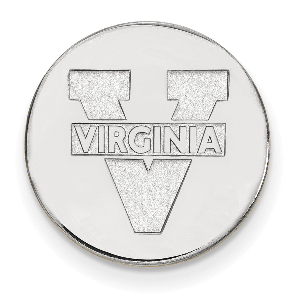 LogoArt Sterling Silver West Virginia University Lapel Pin