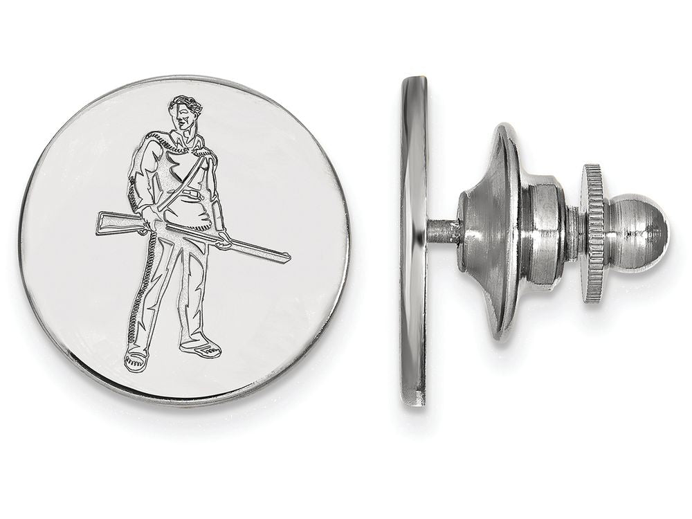 LogoArt Sterling Silver West Virginia University Lapel Pin