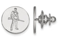LogoArt Sterling Silver West Virginia University Lapel Pin