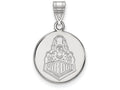 LogoArt Sterling Silver Purdue Medium Disc Pendant Necklace
